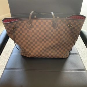 Louis Vuitton Tote Bag “Neverfull Gm” Damier Ebene. Condition is "Pre-owned"